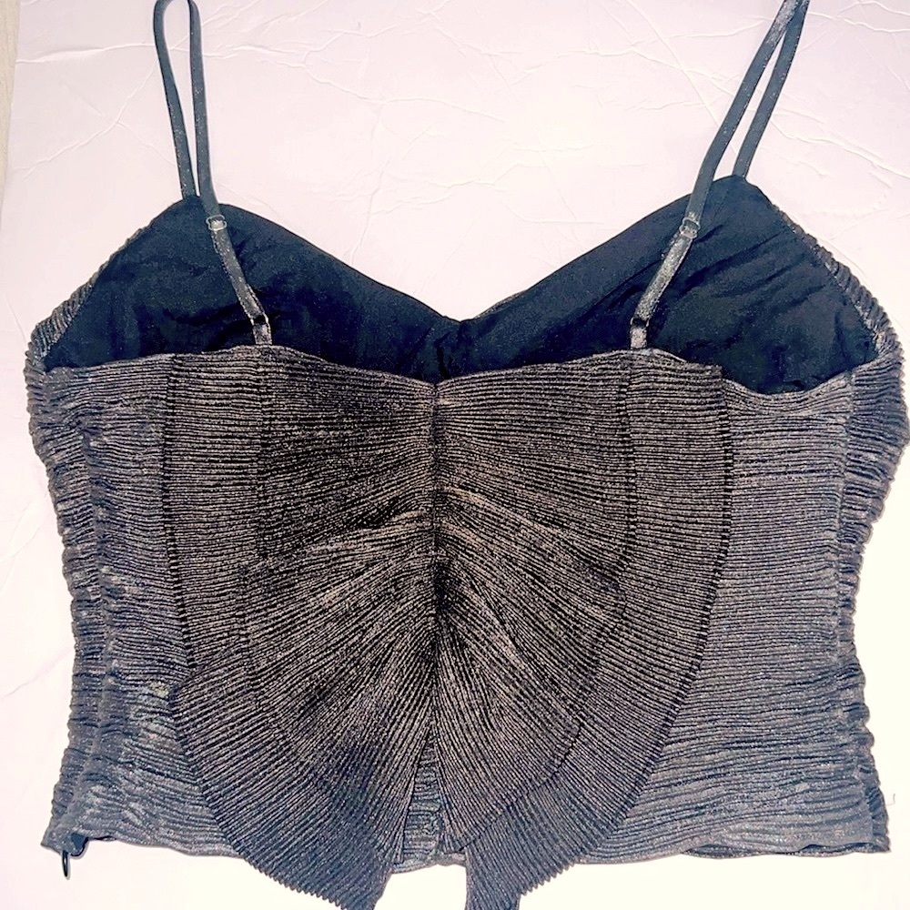 Express Metallic Silver Top - Picture 2 of 7